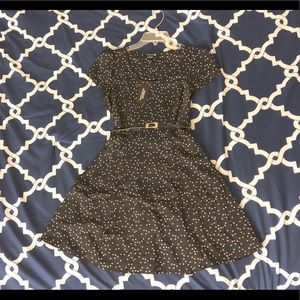 NWT Black A-Line Dress with Stars